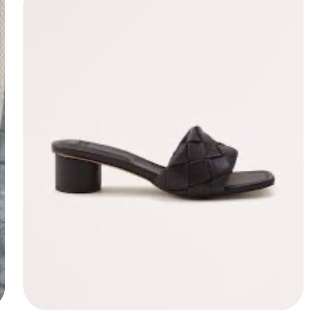 Abercrombie & Fitch Black Woven heels